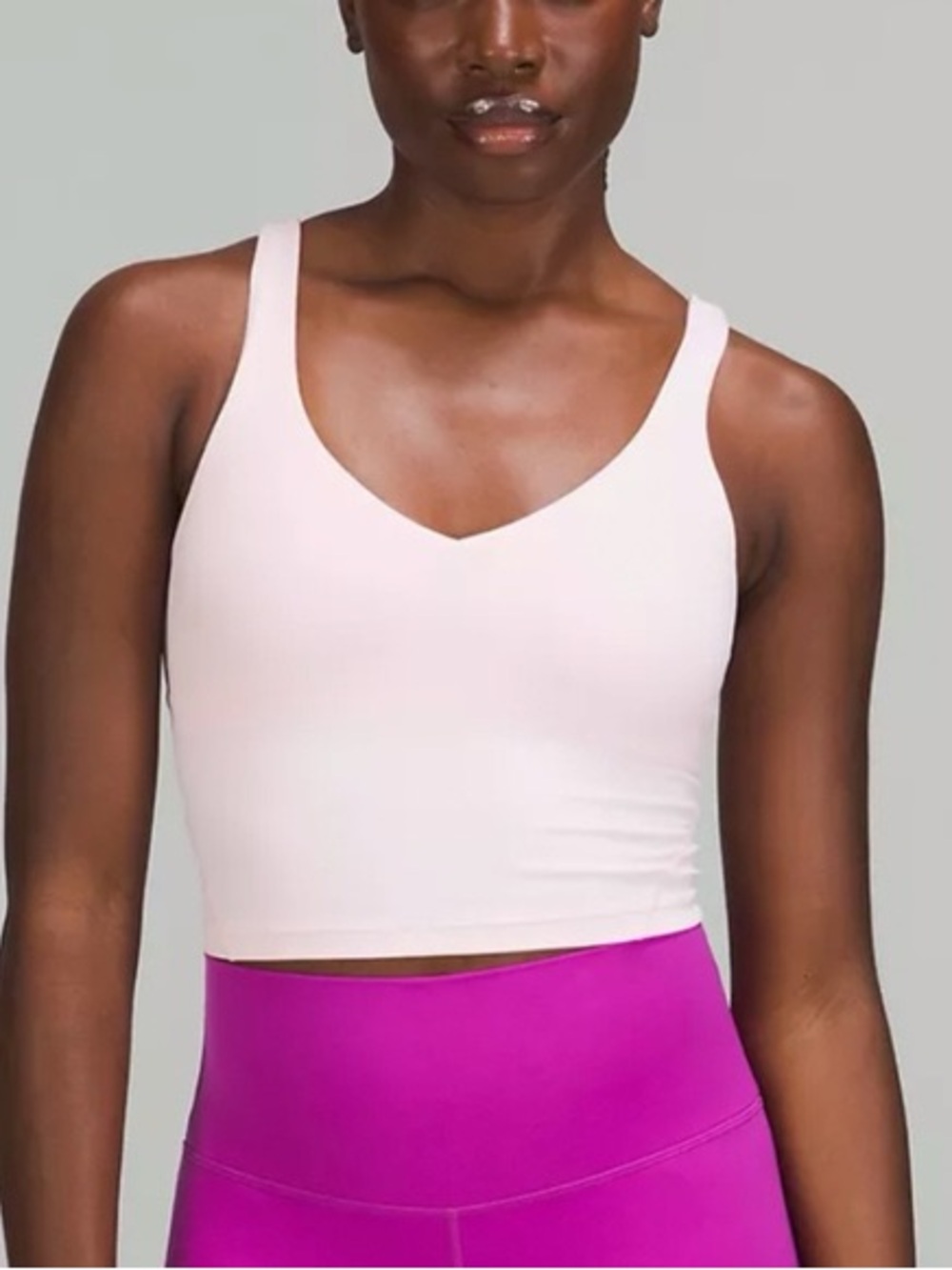 Lululemon Athletica Align Tank Top w/ Built-in Sports Bra Pink Women’s Size 10